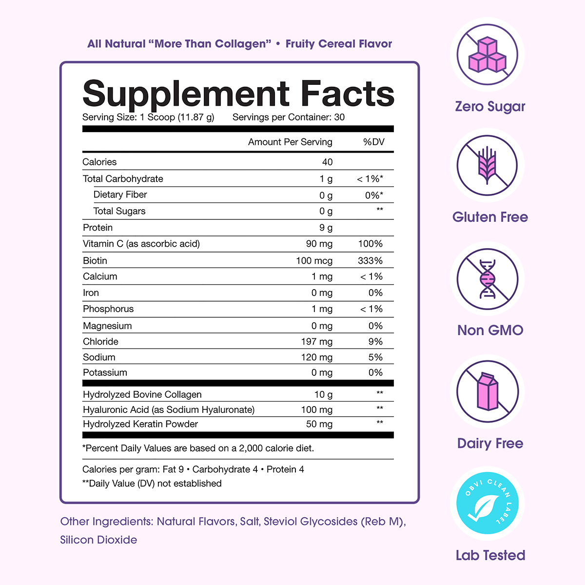 Obvi More Than Collagen | Céréales fruitées