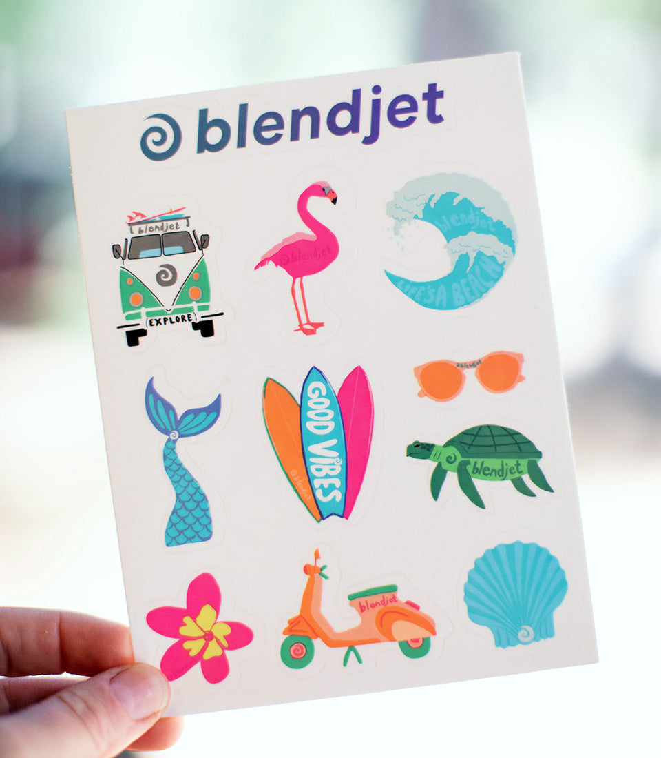 Autocollants BlendJet - Ensemble Plage
