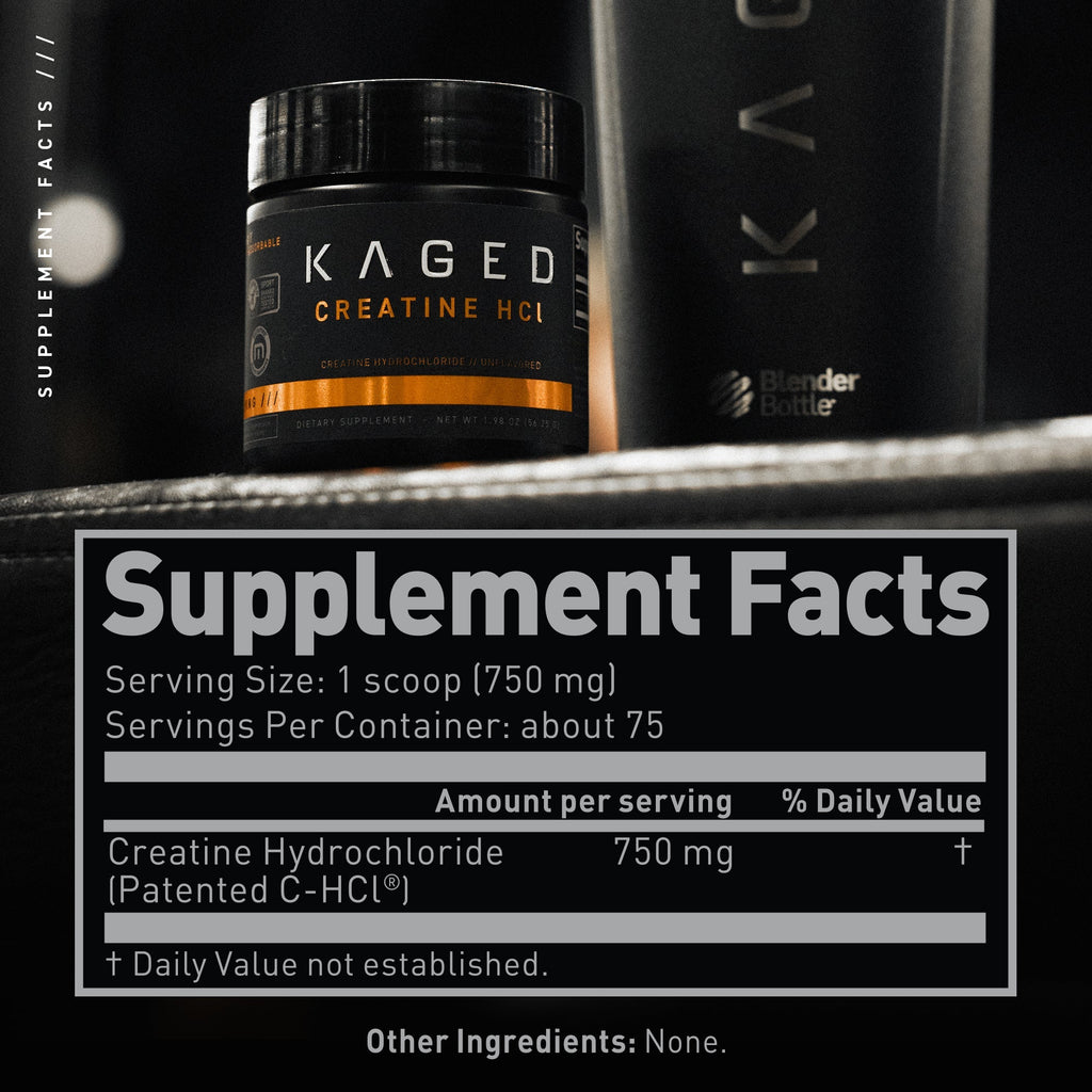 Kaged Creatine HCl™ Constructeur Musculaire