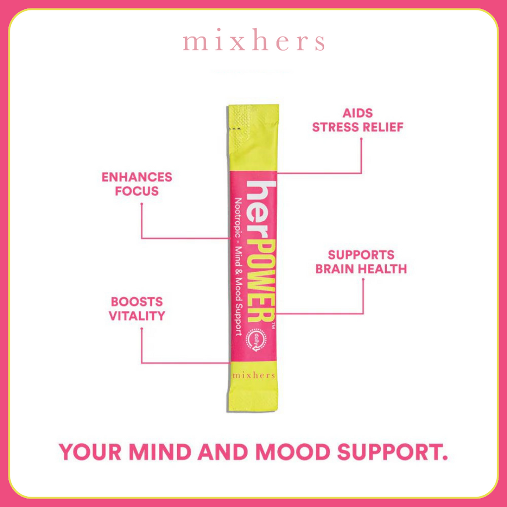 boisson Mixhers herpower™ Énergie, concentration et clarté d'esprit