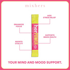 boisson Mixhers herpower™ Énergie, concentration et clarté d'esprit