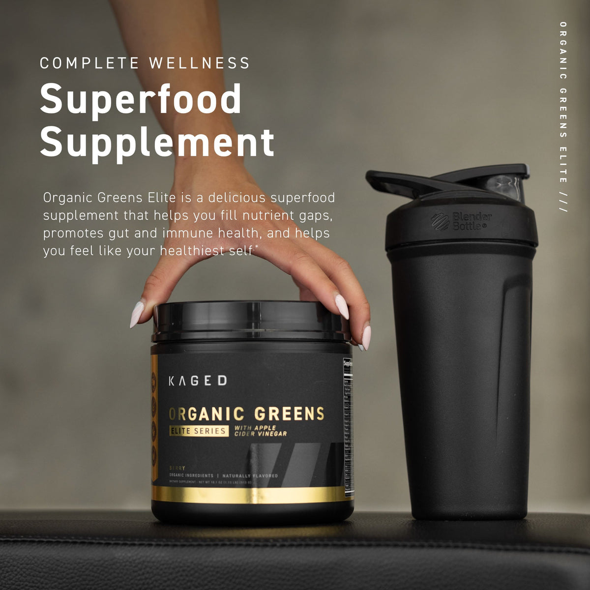 Boisson Superfood Élite Biologique Greens de Kaged