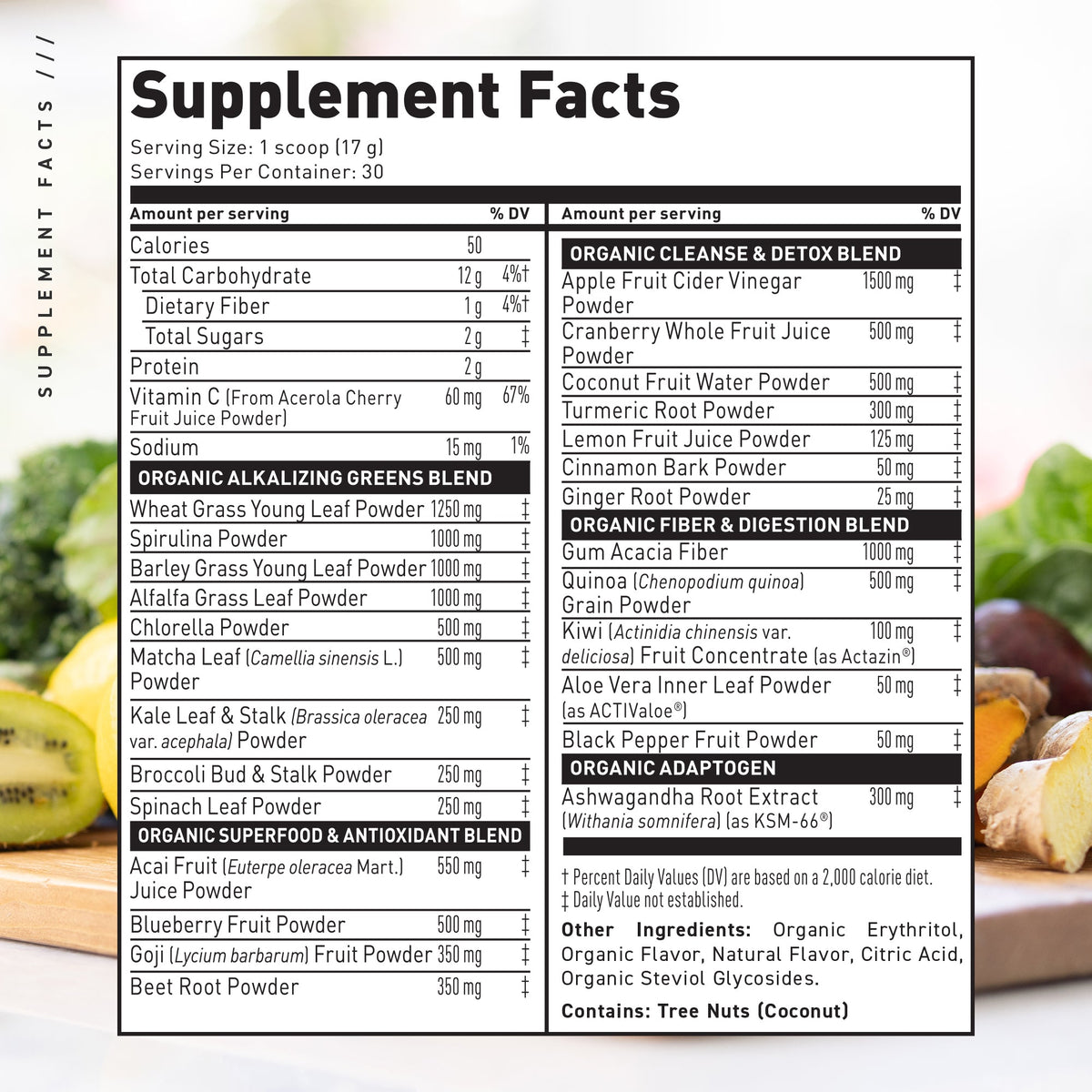 Kaged Outlive 100™ Légumes verts superaliments biologiques