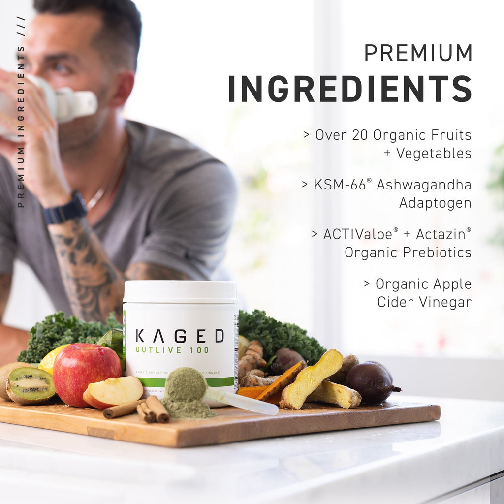 Kaged Outlive 100™ Légumes verts superaliments biologiques
