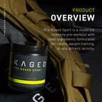 Kaged Pre-Kaged Sport Formule Pré-Entraînement