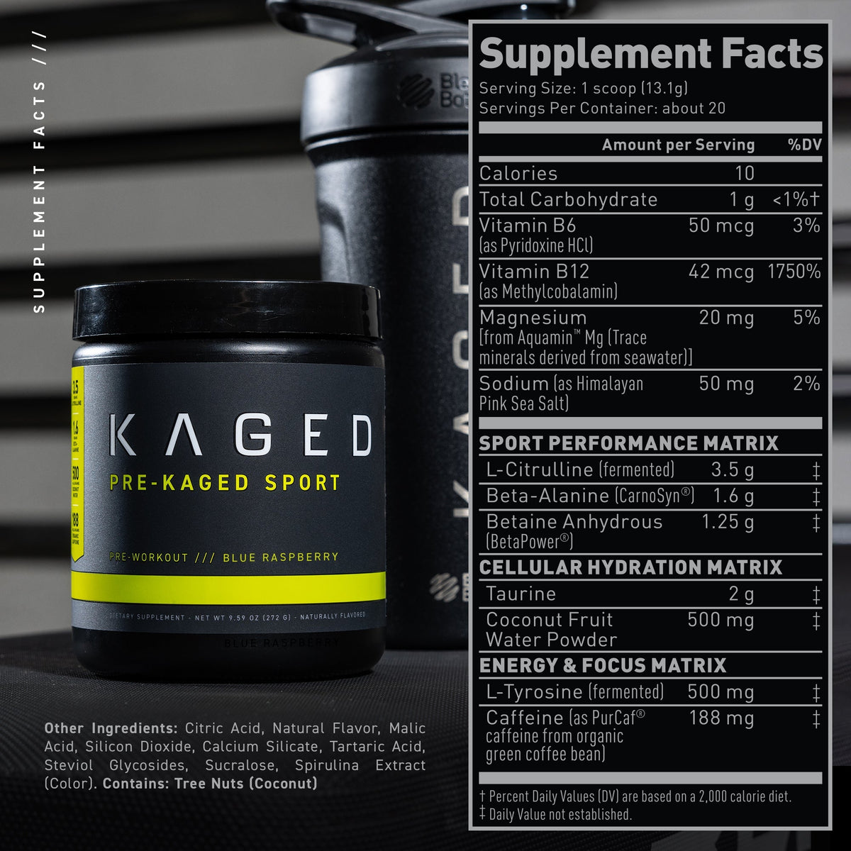 Kaged Pre-Kaged Sport Formule Pré-Entraînement