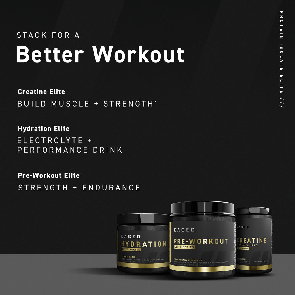 Kaged Protein Isolate Elite, poudre protéinée à libération prolongée