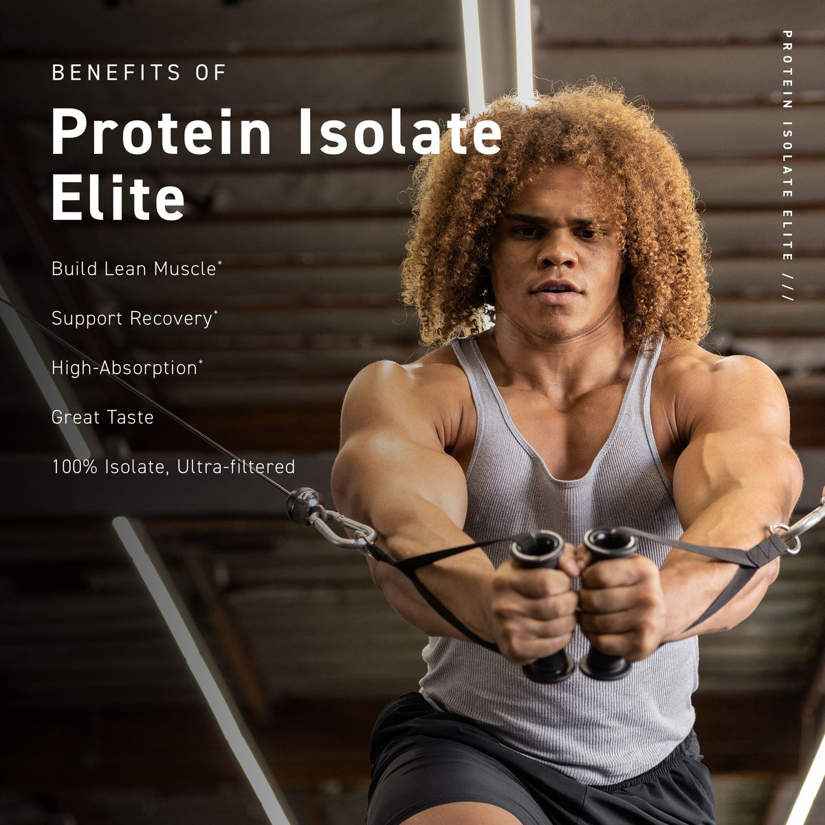 Kaged Protein Isolate Elite, poudre protéinée à libération prolongée