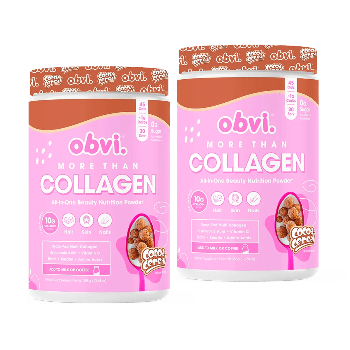 Obvi Plus de collagène | Céréales au cacao