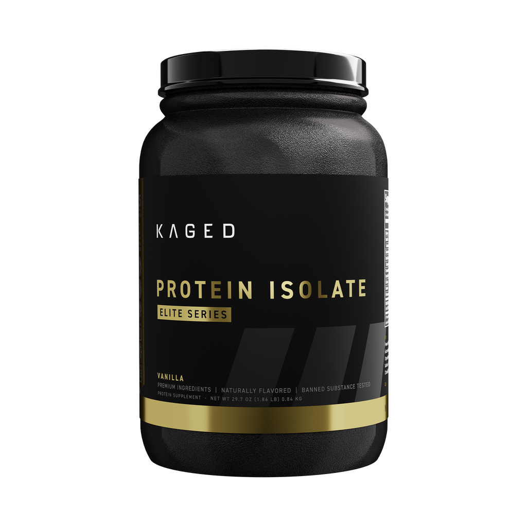 Kaged Protein Isolate Elite, poudre protéinée à libération prolongée