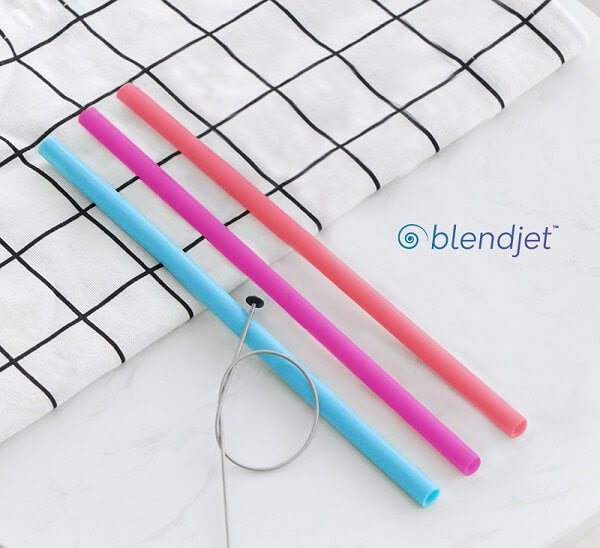 Paille réutilisable en silicone BlendJet
